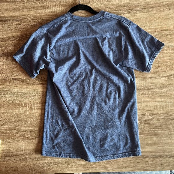 NIRVANA Official Unisex Light Blue Smiley Happy Face Tee Shirt Small - Picture 3 of 3